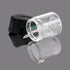Gordon Light-Up Led Storage Jar, Air Tight & Magnifying View Jar, Black Jar Lid, Rechargeable Glass Jar Container 155 ml